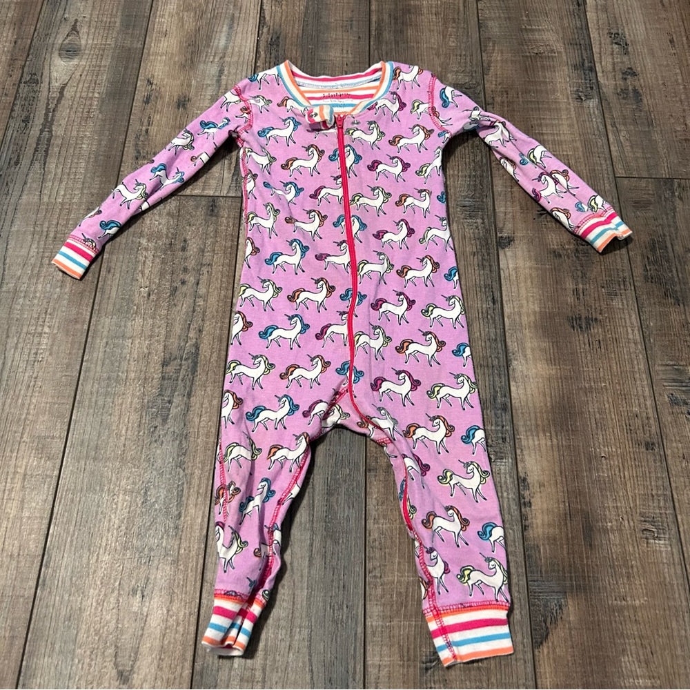 Hatley Baby Organic Cotton Zipper Sleeper Romper‎ Purple Unicorns 9-12